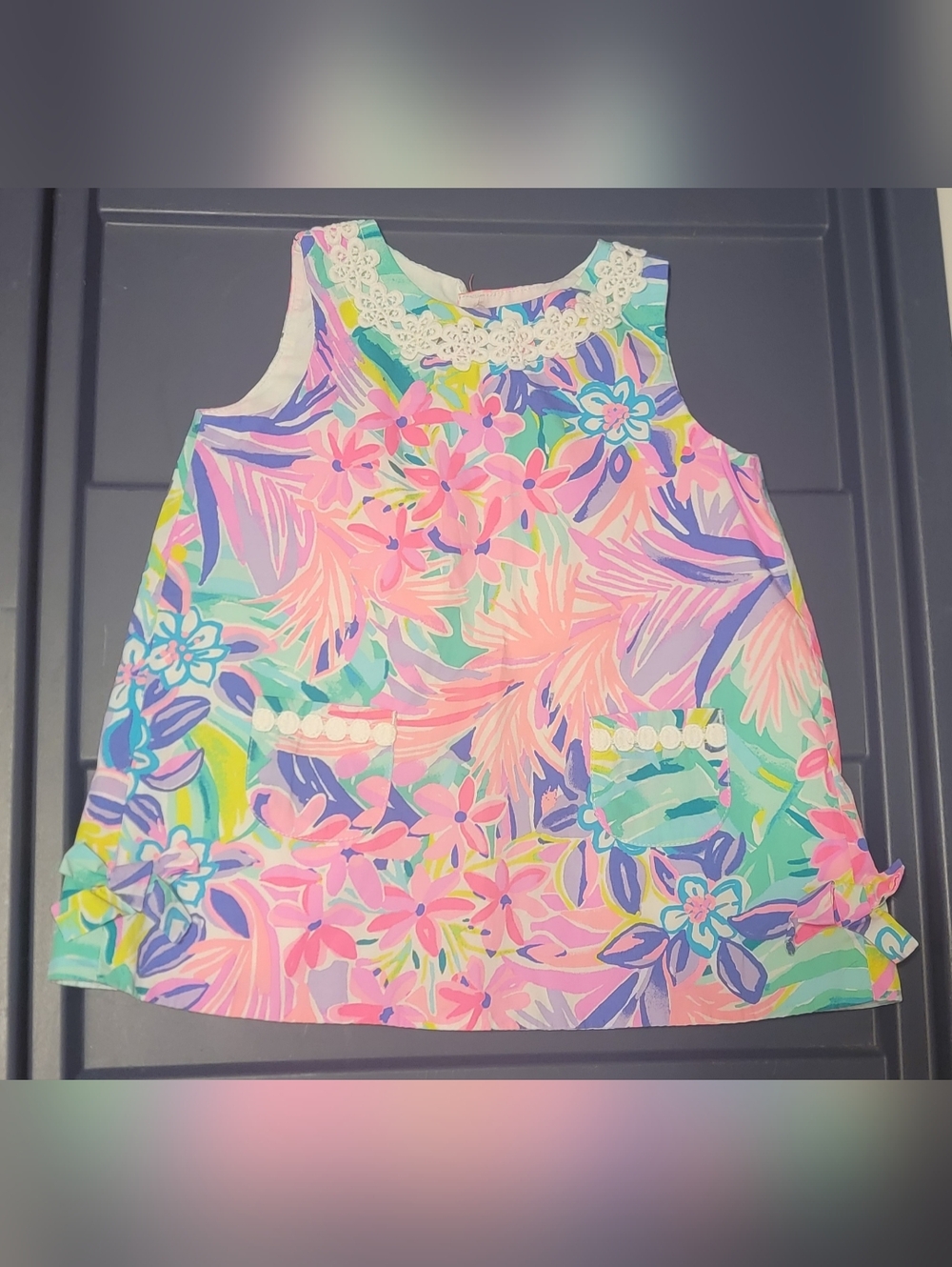 Lilly Pulitzer Baby Girl Floral Dress 18–24M Bright Tropical Shift Style